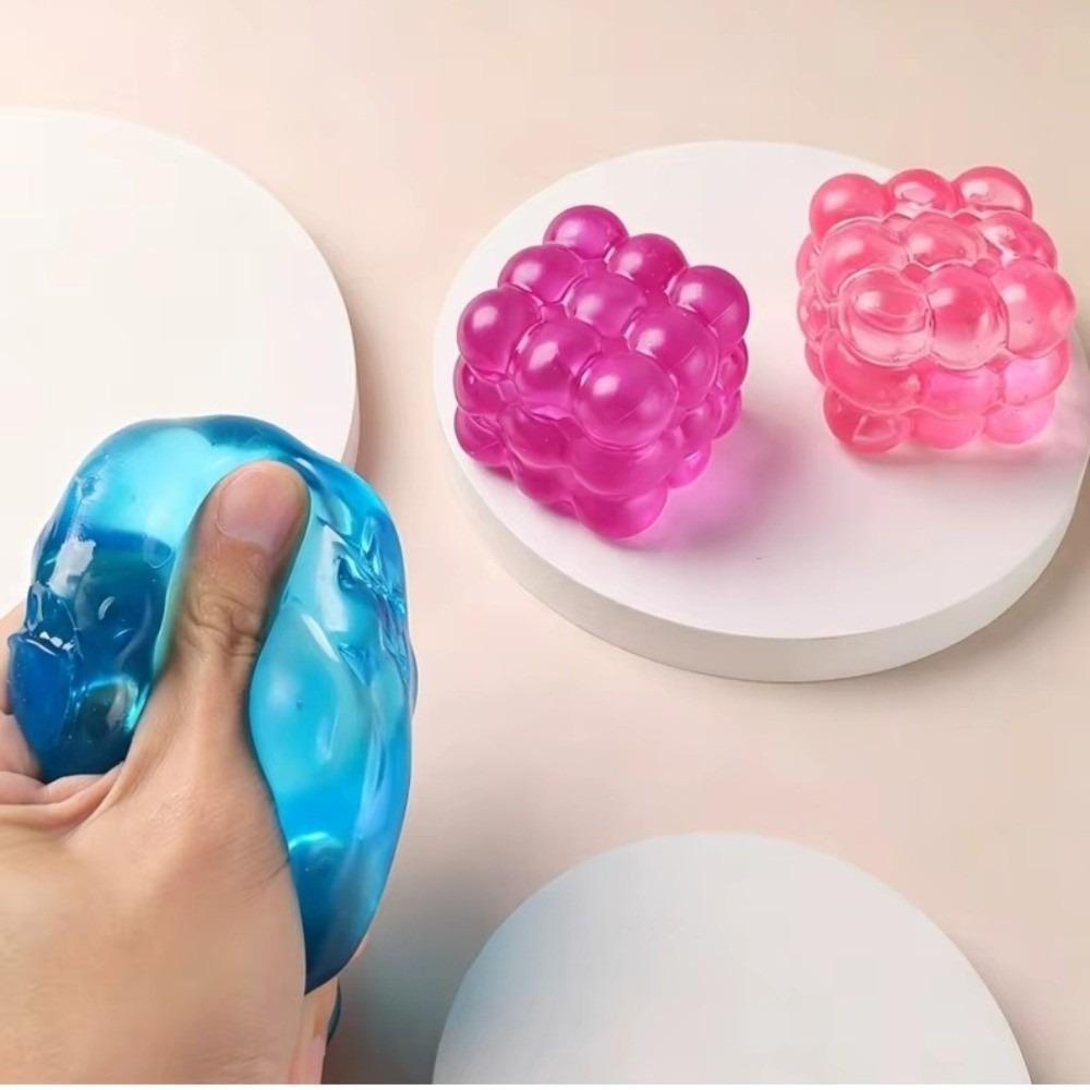 Gele Würfel Squishy Spielzeug Langsam Rückprallender Würfel Knetspielzeug Würfel Fidget Spielzeug für Erwachsene Kinder