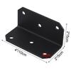 90 Degree L Angle Brackets for Enhanced Stability in Furniture Strong Metal Corner Supports with Porous Design