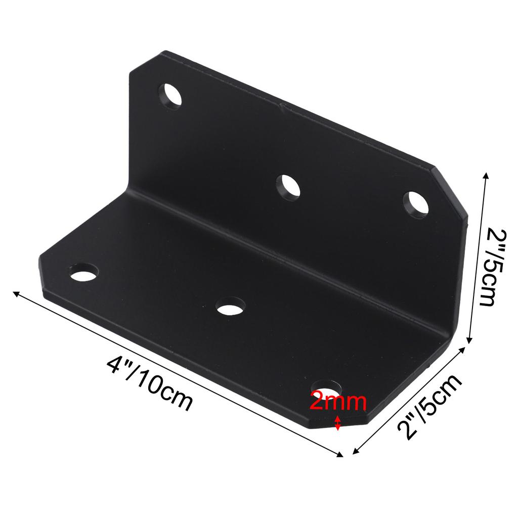 90 Degree L Angle Brackets for Enhanced Stability in Furniture Strong Metal Corner Supports with Porous Design