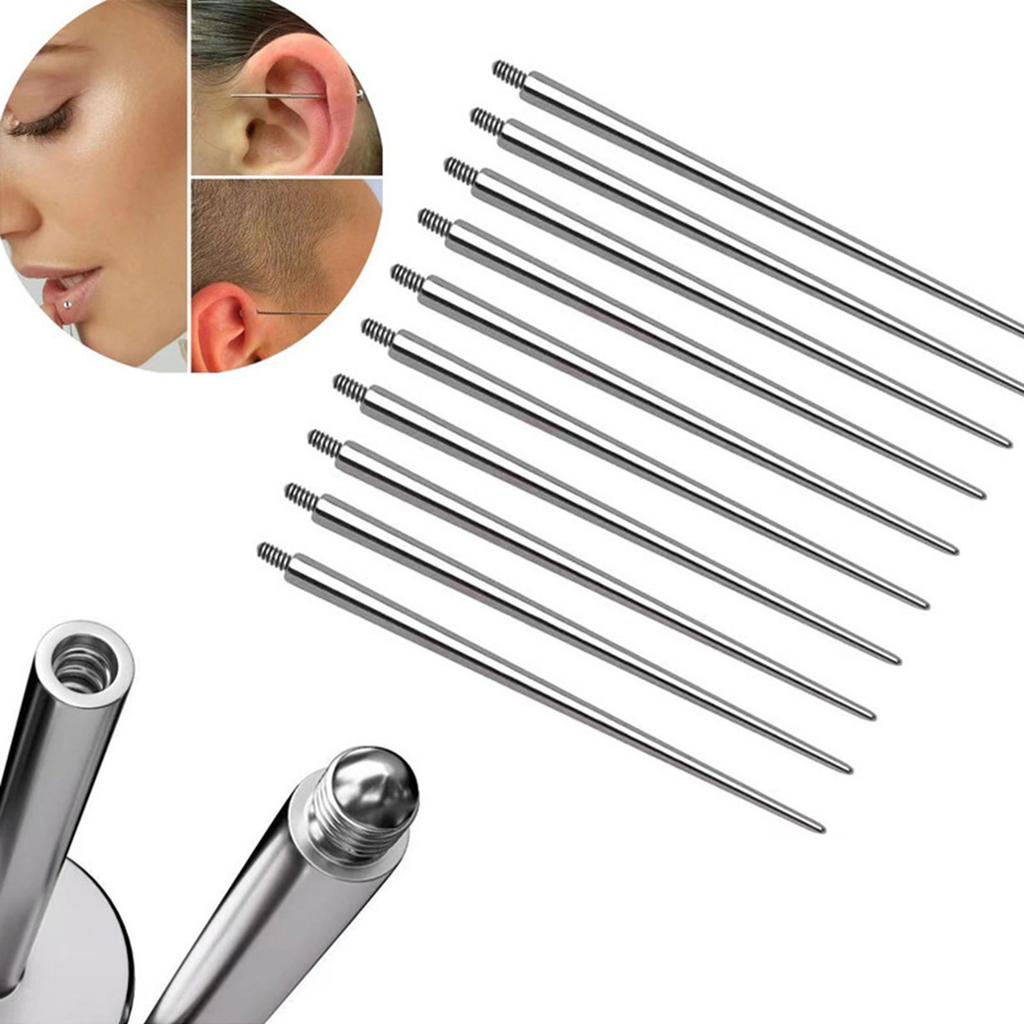 Professional Piercing Insertion Tool Kit Threadless Insertion Needle For Body Jewelry Replacement Without Threads