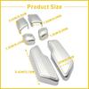 6PCS For Mercedes-Benz C63 AMG 10-14 Door Adjust Seat Button Switch Cover Trim
