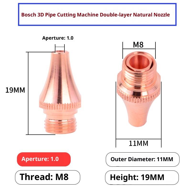 BOCI D11 H19 M8 Laser Cutting Nozzle 1.0-5.0mm Double Single Layer Reliable Part for Fast Sheet Cutting