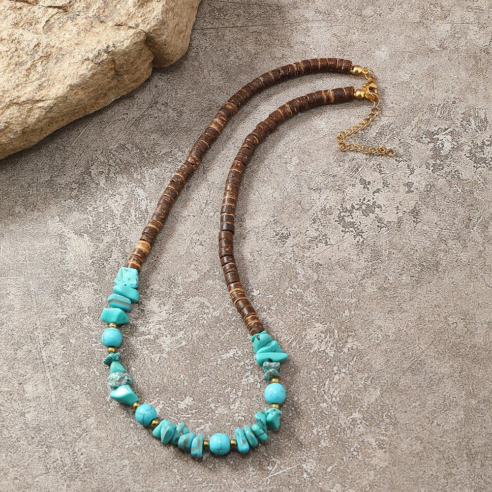 Irregular Stone Beaded Necklace Choker for Women Jewelry Accessories