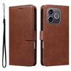 Wallet Case for 600 Lite 5G - Leather/PU, Brown, With Lanyard