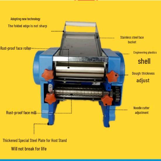 New All-Copper Motor Electric Dough Roller & Noodle Maker for Homemade Dumplings and Wontons (Semi-Automatic)