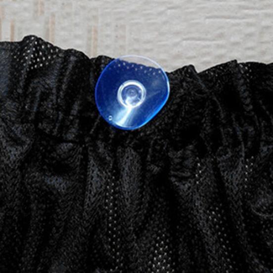 2Pcs Car Interior UV Protection Sun Shades Side Window Curtains + Suction Cups