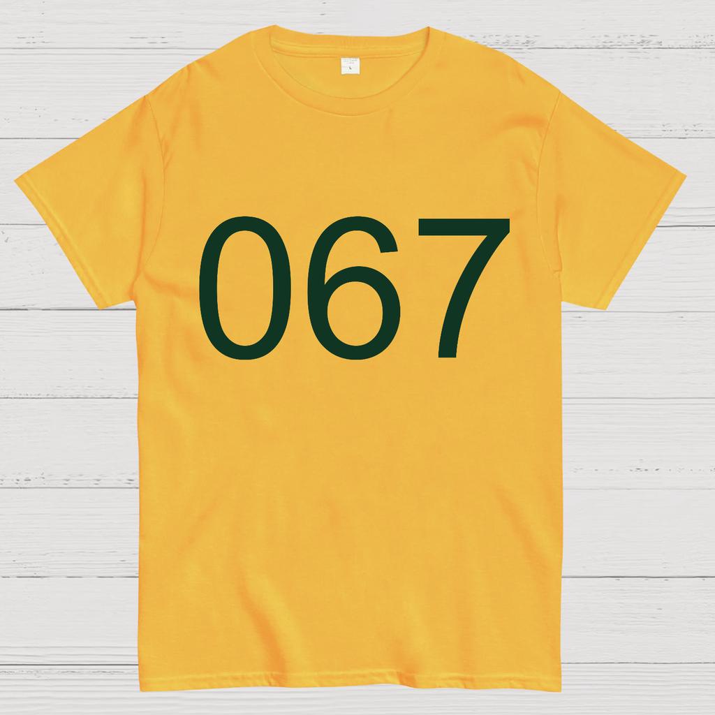 Number 067 Game Movie Cotton Summer Casual Cool Loose T-Shirt