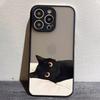 Funny Black Cat Phone Case for IPhone 15 14 13 12 11 X XR XS XSMAX 8 7 Plus Mini Pro Max Cute Soft Black Phone Cover