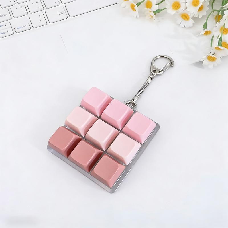 4/5/9 Keys Mechanical Keyboard Axis Tester Button Keycap Keychain Keyboard Keychain Toy Finger Keyboard Caps Toy