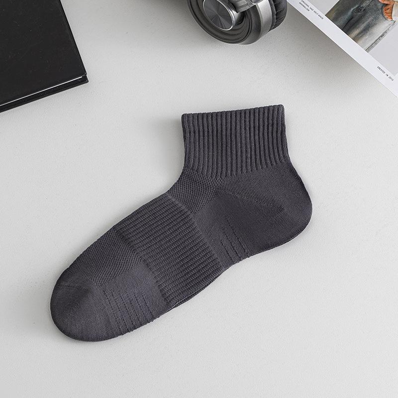 Ai Cao Essential Oil Socks, Men's, Anti Odor and Sweat Absorbing, Thin, Mesh Short Socks, Casual Sports Men's Socks