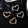 Korean Heart Shape Earrings: Elegant Ear Cuffs for Women - Luxury, Simple Hoop, Hip Hop Style Jewelry