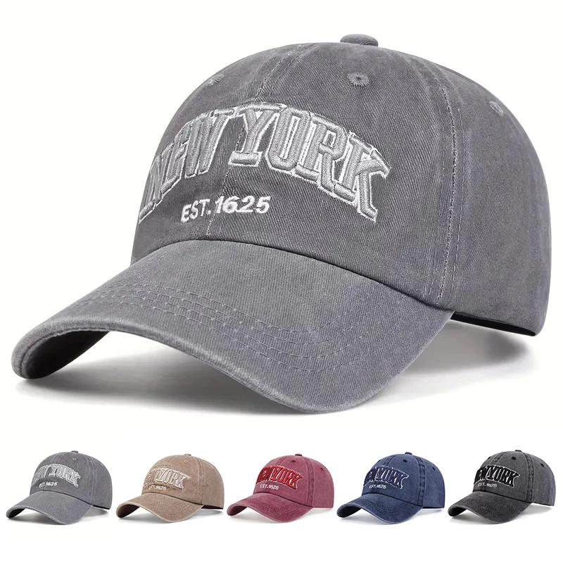 Unisex New York Embroidery Baseball Caps Spring And Autumn Outdoor Adjustable Casual Hats Sunscreen Hat Sports Golf Cap