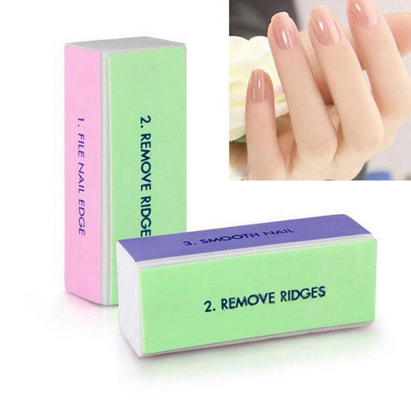 New 6pcs/Set Nail Files Brush Durable Buffing Grit Sand Fing DIY Nail Art Tool Accessories Sanding File UV Gel Polish Tools