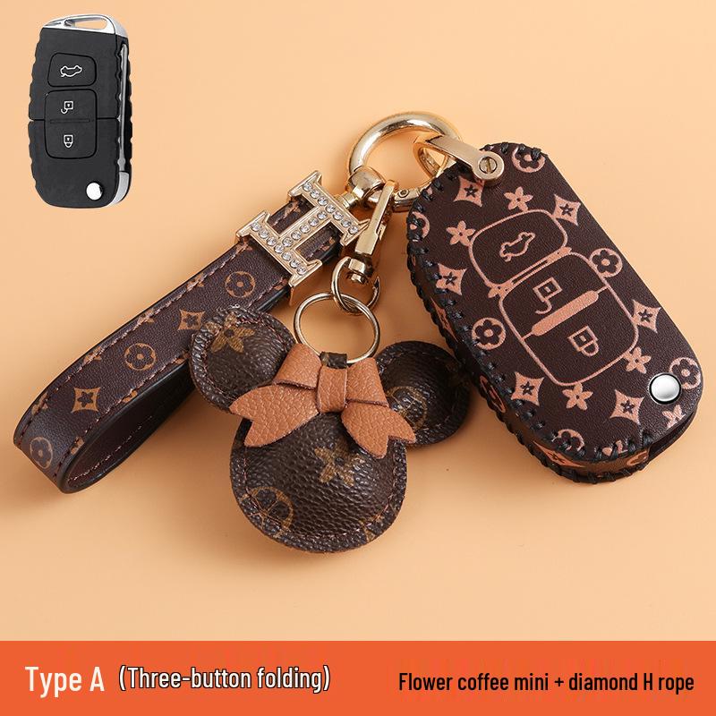 Women's Key Cover Protective Case for FAW Besturn X40/B50/B70/B30/X80/B90/T99