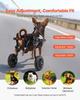 Dog Wheelchair for Back Legs, Adjustable 2 Wheels Pet Wheelchair, Lightweight Dog Cart with Shock-Absorbing Wheels, Mobility Support Wheel Chair for