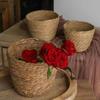 1Pcs Planter Basket Flower Pot Basket Rattan Straw Grass Woven Flowerpot Mini/S/M/L Furniture Decoration For Garden Terraces
