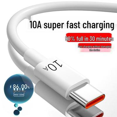 120W Super Fast Type-C Charging Cable for Huawei, Vivo, Oppo, Honor Phones