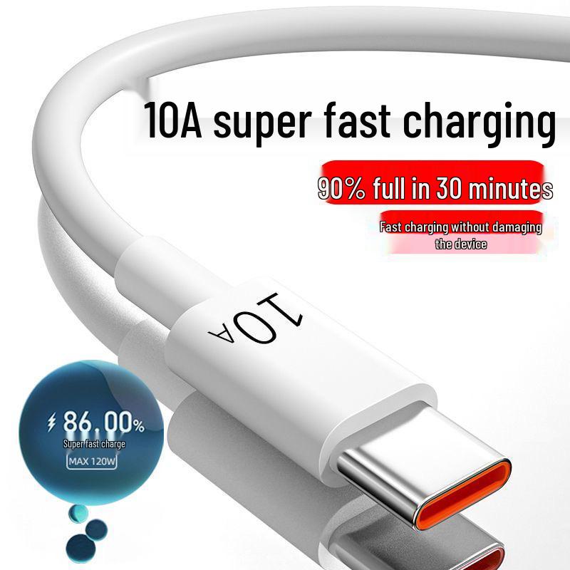 120W Super Fast Type-C Charging Cable for Huawei, Vivo, Oppo, Honor Phones