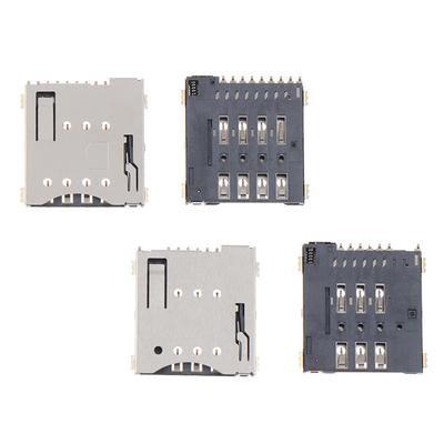 2Pcs Mup-C792 Micro Sim Card Connector Patch Self-Piercing 6+1P/8+1P Slot Socket