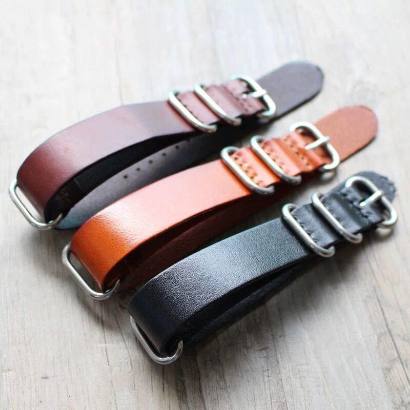 18mm 20mm 22mm 24mm Ręcznie robiony Retro Pasek do zegarka ze skóry cielęcej Miękki Uniwersalny Vintage Skóra bydlęca Męska Bransoleta do smartwatcha Skórzany Pasek do zegarka