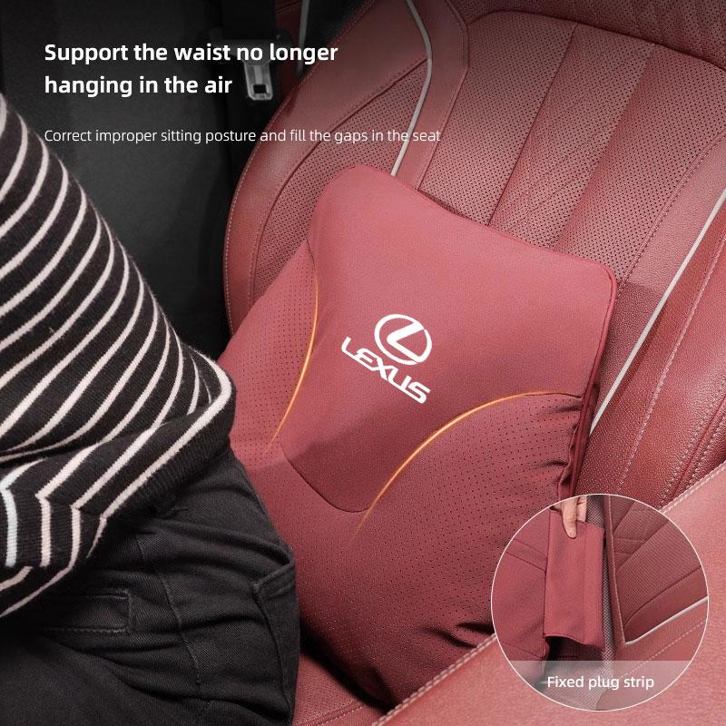 Car Headrest Neck Support Comfortable Pillow Seat Waist Cushion For Lexus F SPORT ES UX 300e GS GX IS LS LX LBX NX RX 350h 450h