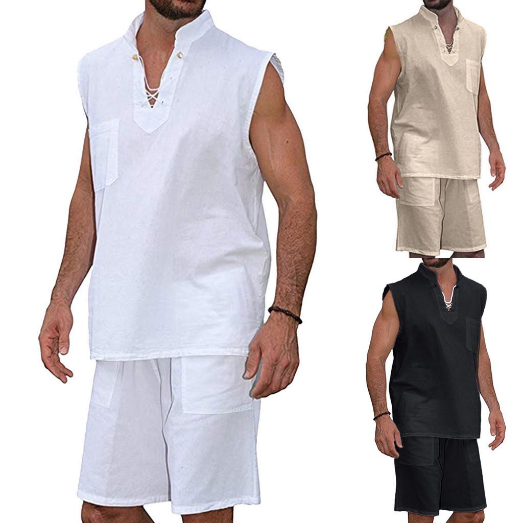 Buy Men Summer T-Shirt + Shorts Suit at 