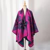 Knitted Shawl Wrap for Women Soft Warm Vintage Open Front Poncho Cape Casual Oversized Shawls Cardigan Poncho Blanket Women's Lightweight Shawl Scarf