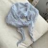 Fashion Breathable Triangle Scarf Sunscreen Lightweight Lace Headband with Lace Wraps Triangle Waistband Clothing Accessories