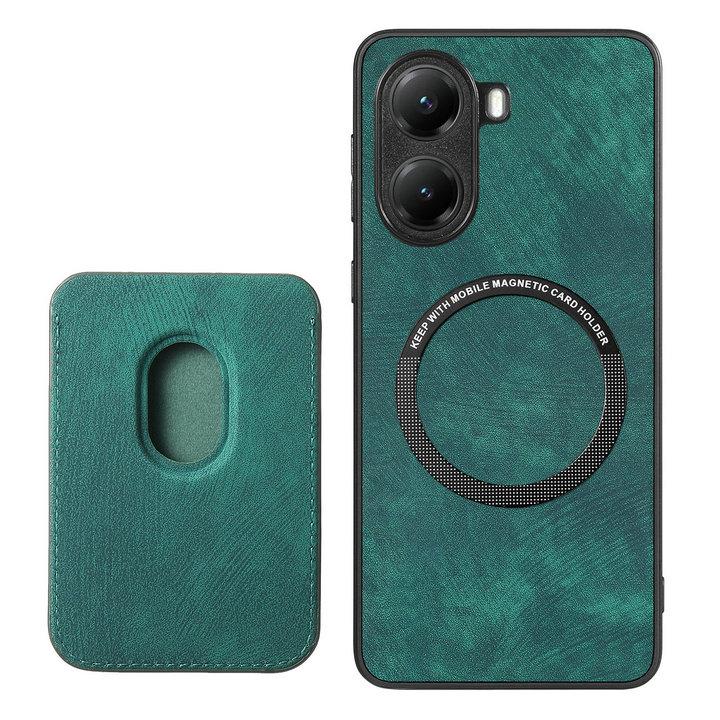 

For Xiaomi Poco X8 Pro Max 5G 2026 Luxury Case 2In1 Leather Card Capa For Poco X8 Pro Case X8 X 8 Pro Max Magnet Back Cover Poco X8 Pro Max зелений