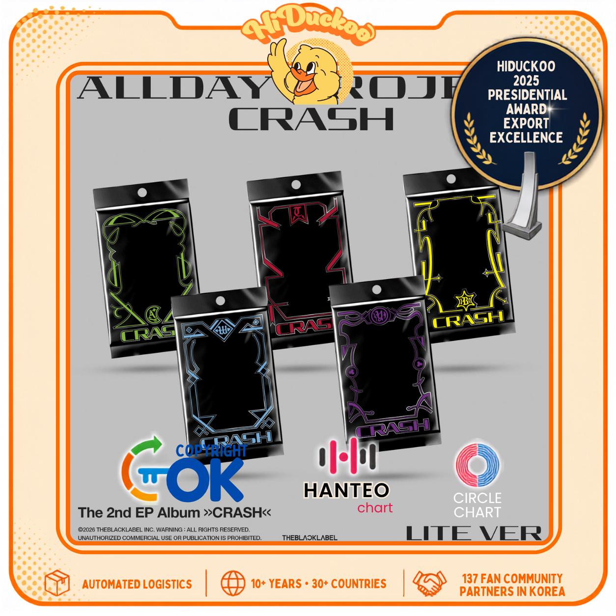 [VOORBESTELLING] ALLDAY PROJECT (Het 2e EP Album) - CRASH (Willekeurige LITE-versie.) Random LITE ver. gray