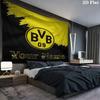Borussia Custom Name Wall Tapestry Aesthetic Wall Hanging Printed Fabric Blanket Decorative Tapestries for Bedroom Living Room Home Decor