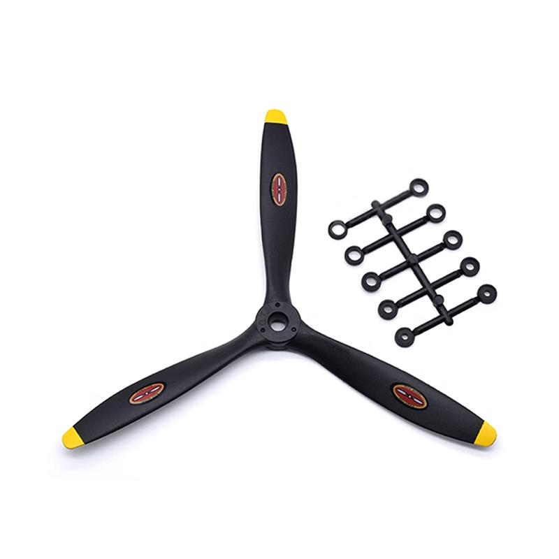 1PCS RC Emulated Airplane Model 8060 9060 1060 1170 1370 3 Blades Propeller Carbon Nylon for Electric/Methanol Petrol Engine
