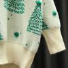 Christmas Red Turtleneck Sweater Women's Autumn Winter Vintage Casual Loose Pullovers Long Sleeve Christmas Tree Knitted Tops
