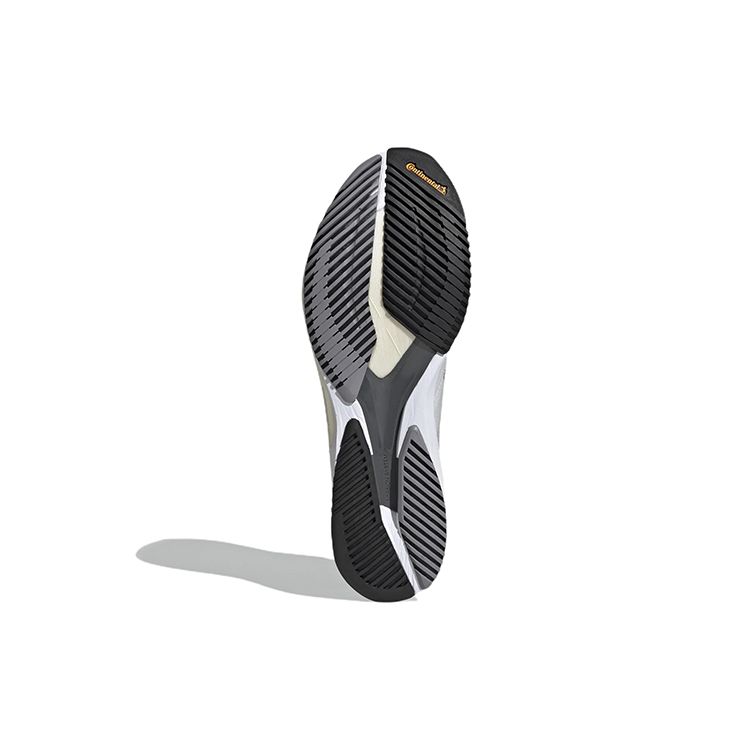 Adidas Adizero Adios 7 Comfortable Versatile Fabric Low-Top Carbon Plate Running Shoes Unisex Sneakers White Gray GV9625