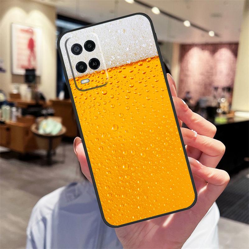 A Glass of Beer Alcohol Case For Oppo A78 A98 A79 A18 A38 A58 A40 A60 A80 A16 A76 A96 A15 A74 A94 A54 A17 A77 Cover
