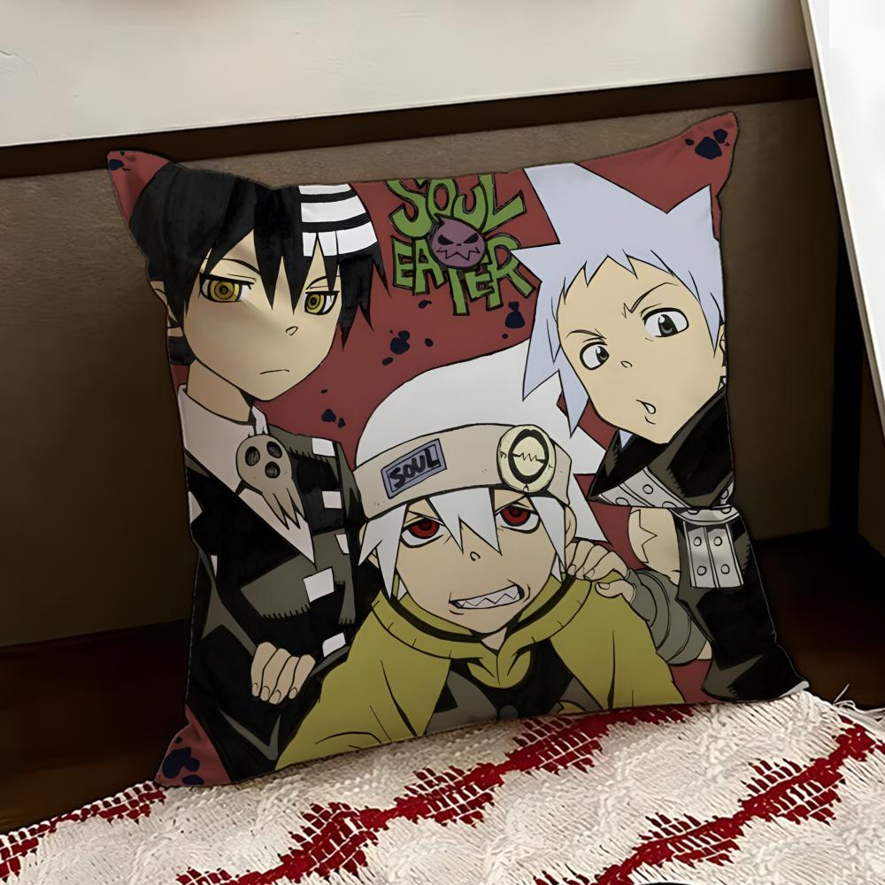 Anime SSOUL EEATER Cushion Cover Reversible Soft Durable Pillow Cover Home Car MultiScene Use for Daily Comfort