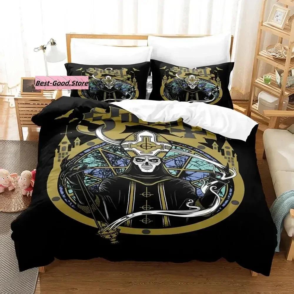 Ghost Rock Band Tank Bedding Set Printed Bed Set With Pillowcase Bed Duvet Cover Soft Single Double Queen Super King Size