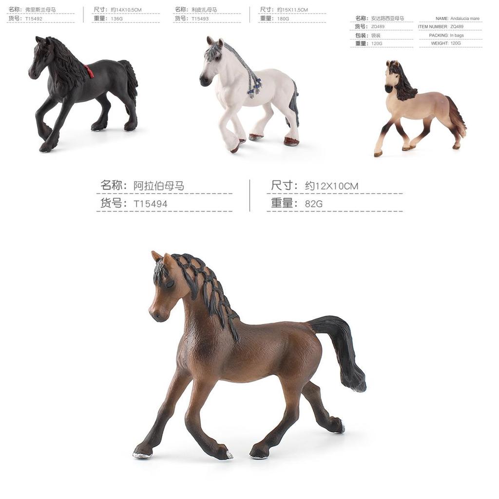 Andalusian Horse Handcrafted Static Model For Animal Collectors And Decor