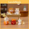 Creative New Year Lucky Orange Cat Blind Box Resin Craft Collectible Figurines