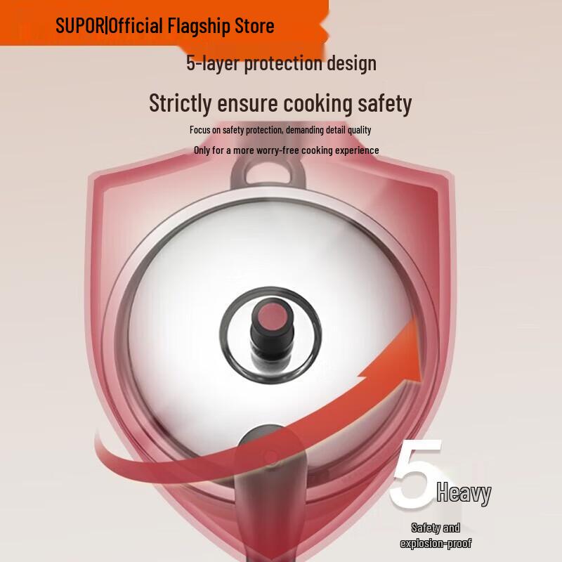 SUPOR 304 Stainless Steel Explosion-Proof Pressure Cooker