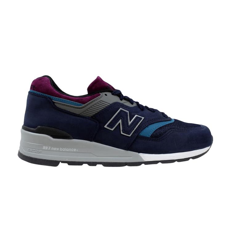 

New Balance 997 Navy Мужские кроссовки Синие Пурпурно-Зеленые M997PTB