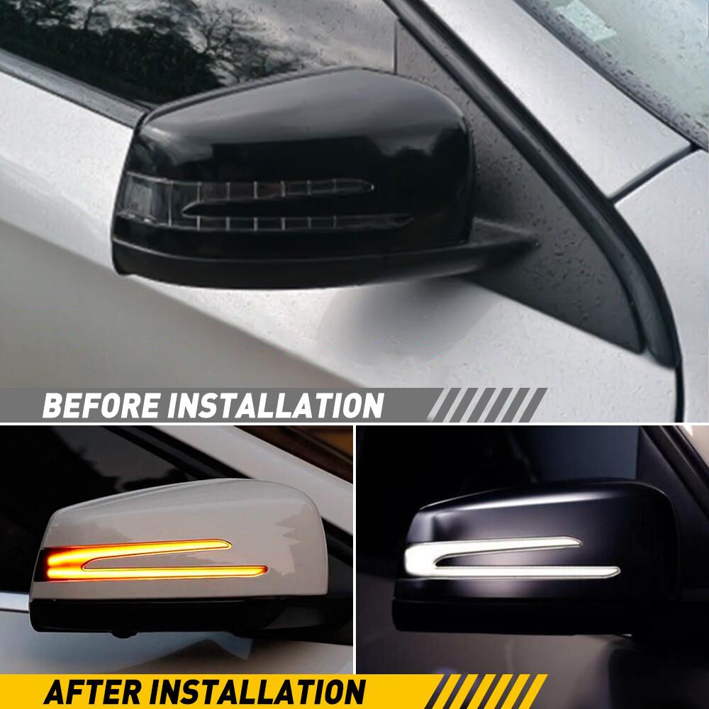 2x Sequential LED Side Mirror Turn Signal Light For Benz A2129067401 A2129067501