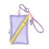 Large Capacity Mesh Cosmetic Bag Candy Color Coin Purse Durable Storage Bag