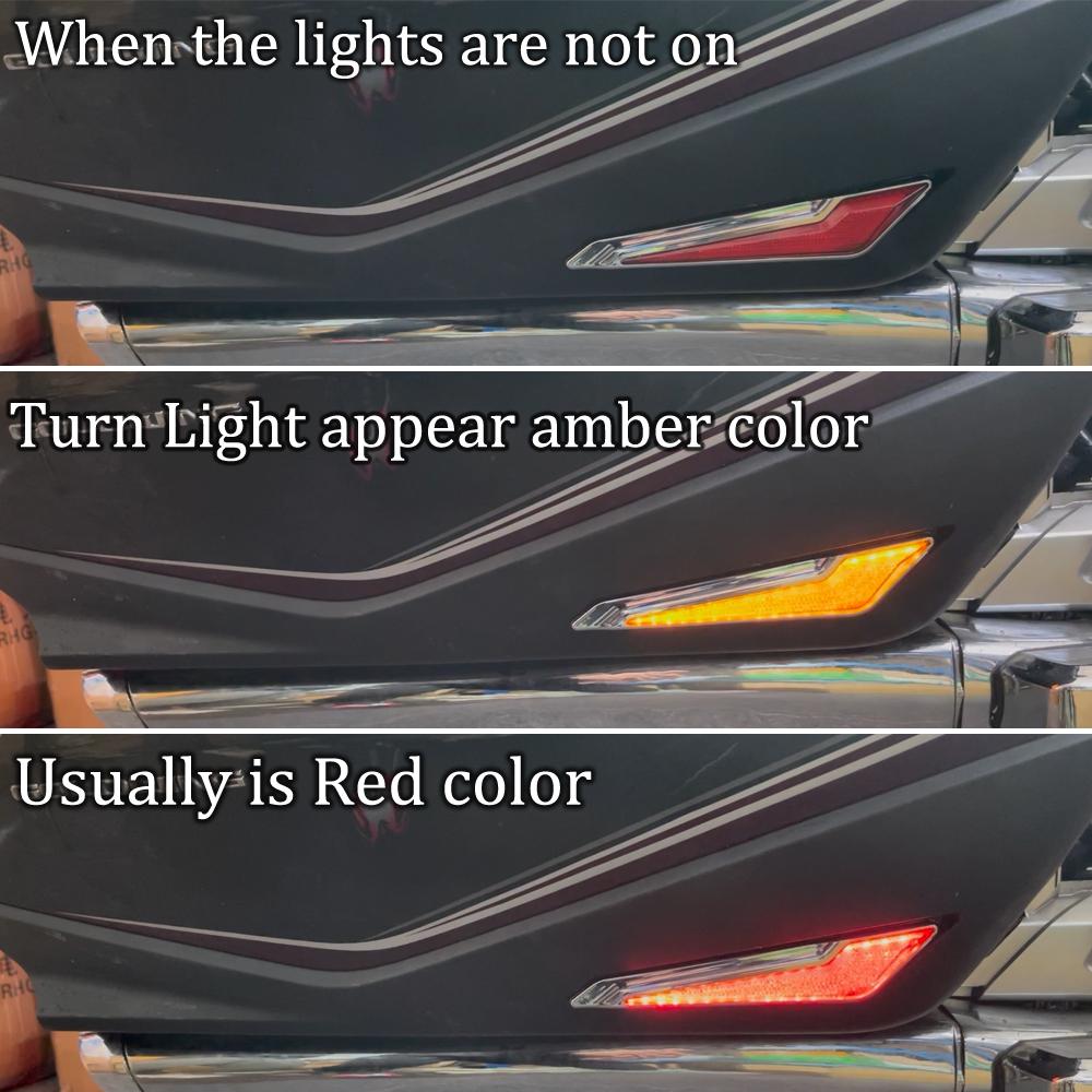 LED-Begrenzungsleuchte Dekorative Lampe für HONDA Goldwing 1800 GL1800 F6B 2018-2021 2020 Gold Wing Blinker Seitenkoffer-Einsätze