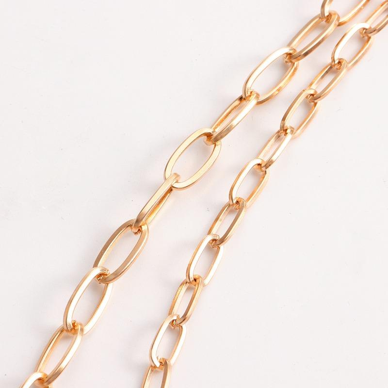Meier Punk double layer geometric big heart pendant faux pearl necklace - trendy & versatile statement piece for women