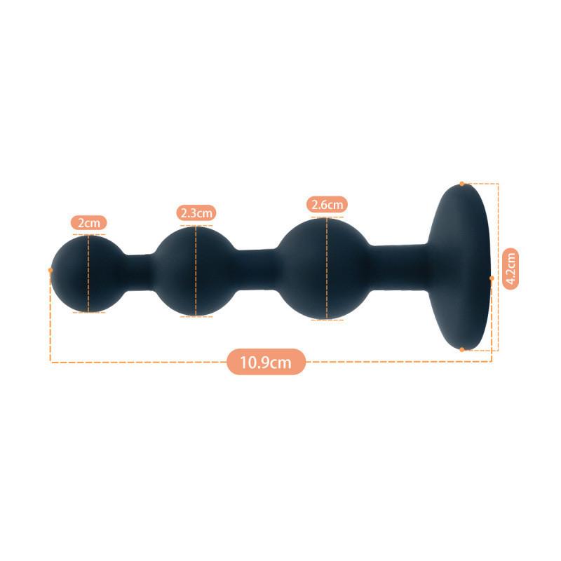 3 Ball Anal Beads Sex Anal Plug Black Silicone Butt Plug For Woman Men Anal? Toy Base Sex Toys Analplug Anal Trainer