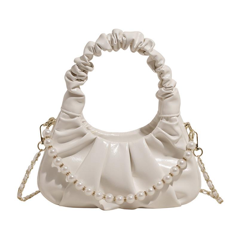 Style Minimalist Pu Handheld Purse With Zipper Closure For Casual Outings