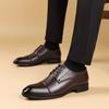 New Men's Formal Black Leather Shoes  Fashion Casual Formal Shoes Classic Formal Leather Casual Shoes Zapatos De Vestir Hombre