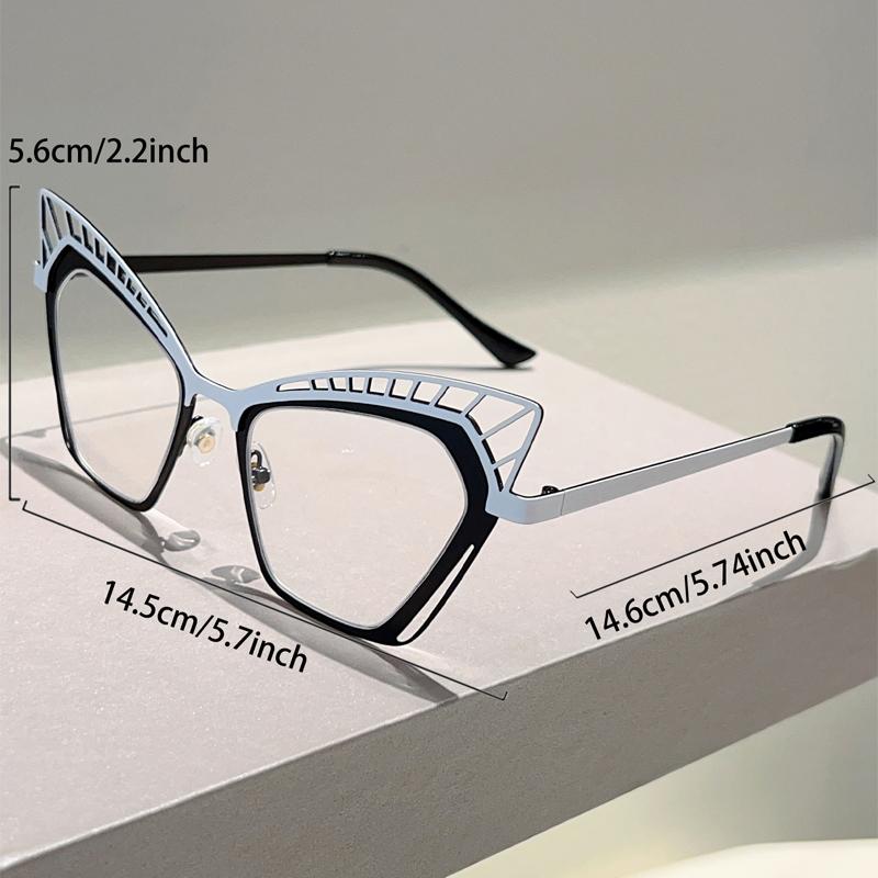 Katzenaugenbrille Damen Mode Hohlrandbrille Trendige Vintage Schmetterling Blaulichtfilter Optische Fassungen
