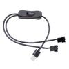 USB To 4Pin Fan Power Conversion Cable Ensures Full Speed And Brightness With 12V Output